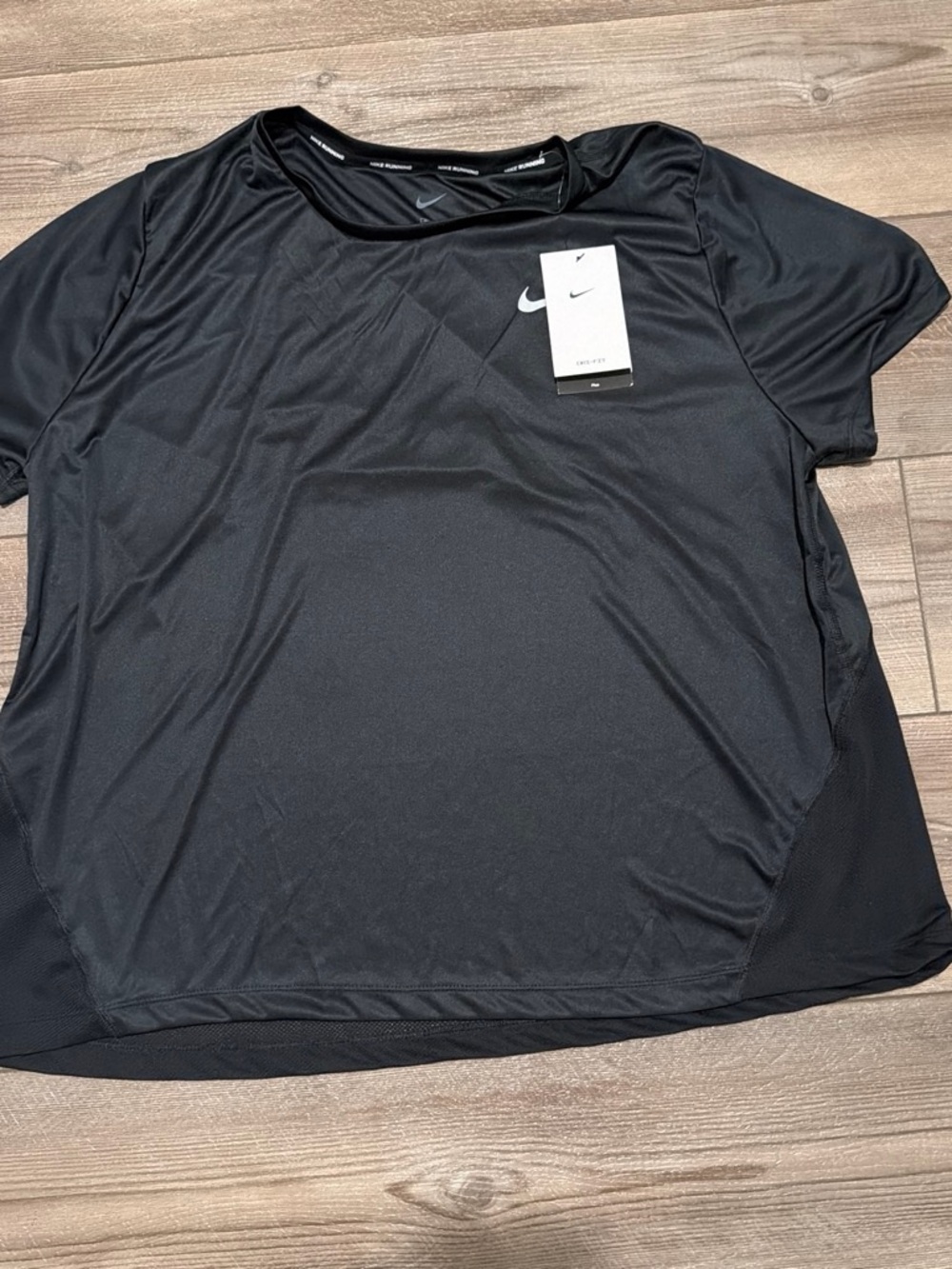 Nike Black Crew Neck Short Sleeve Dri-FIT Top